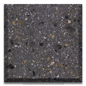 Dark Grey Terrazzo Wall Tiles Terrazzo Pattern Cement Tile