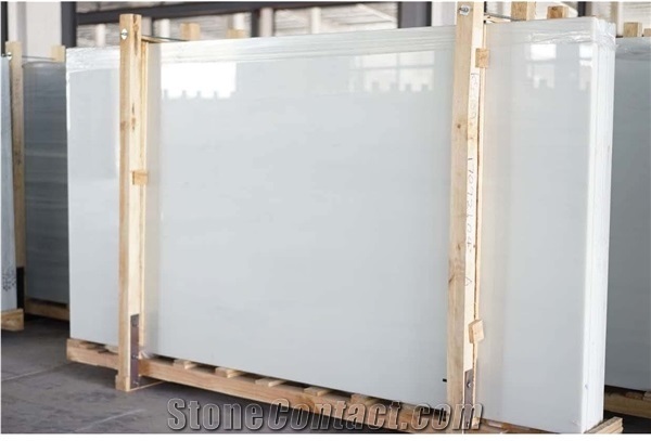 Pure White Nano Stone Crystallized Glass Stone Panel