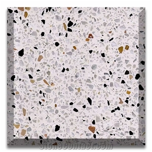 White Terrazzo Kitchen Tiles Terrazzo Flooring Cement Tile