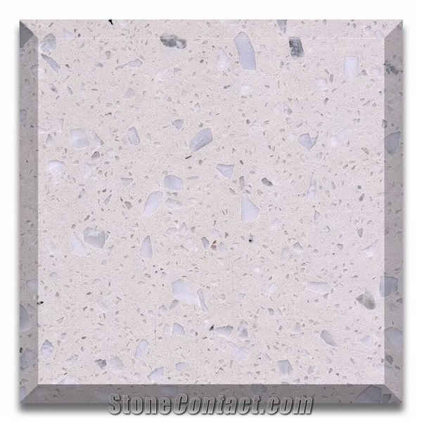 White Terrazzo Kitchen Tiles Terrazzo Flooring Cement Tile