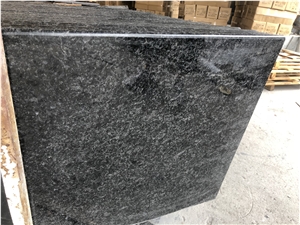 Polished Flamed Angola Black Granite Slabtile