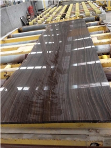 Polished Obama Wood Grain Marble Cladding Wall Tile