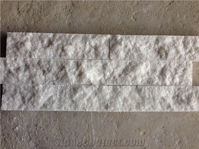 Crystal White Split Exposed Wall Stone