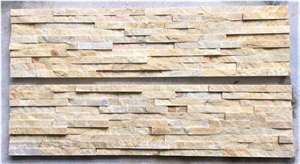 Cultured Wall Panels- Yellow Marble Wall Panel Ledge Stone