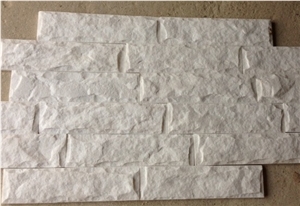 Milky White Mushroom, Marble Stone Veneer