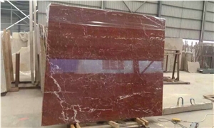 China Rosso Purple Marble for Tile