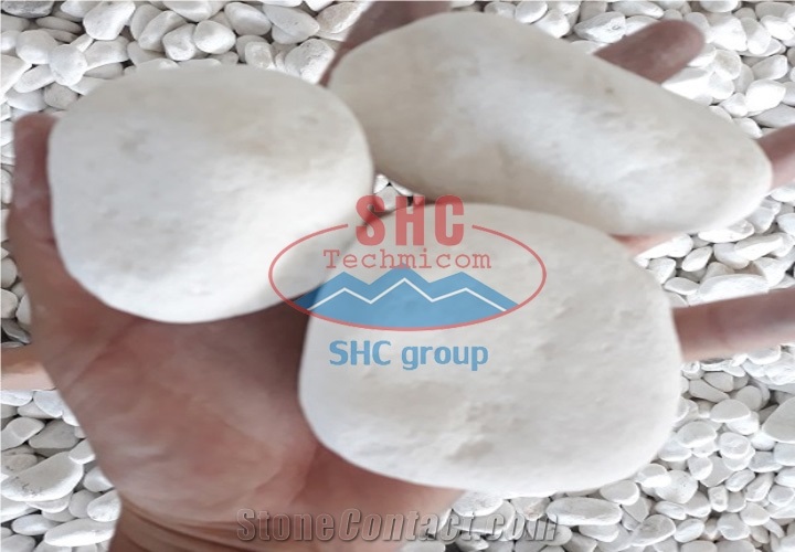 Snow White Pebble Stone for Landscaping