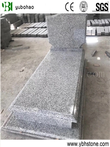Aurora/Cross Granite Single Tombstone for Western