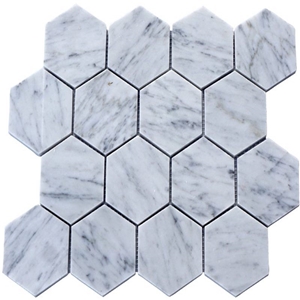 Bianco Carrara, Marble Wall Mosaic, Wall Tiles