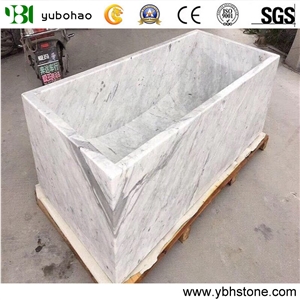 Bianco Carrara White/Marble Bathtub for Bathroom