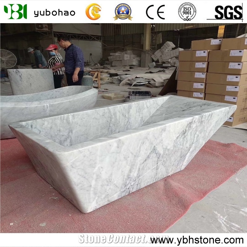 Bianco Carrara White/Marble Bathtub for Hotel