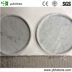 Bianco Carrara/White Marble Honed Bothroom Holders
