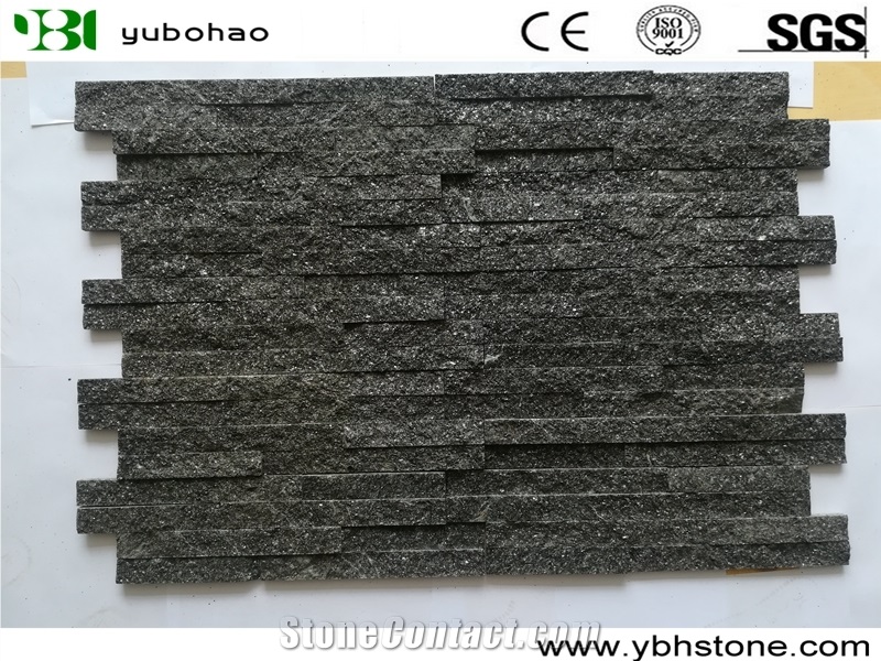 Black Quartzite/Stacked Natural Stone Wall Panels
