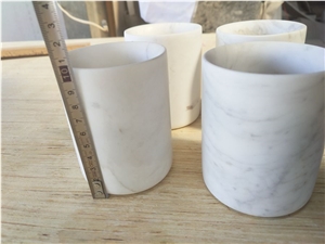 Carrara White, Marble Bathroom, Kitchen Decor Pots