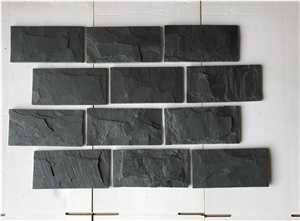 China Black Slate, Mushroom for Tile/Wall Cladding