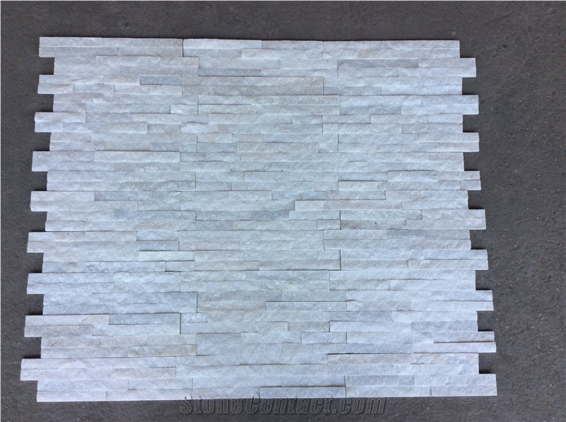 China White Slate Ledge Stone Split Surface