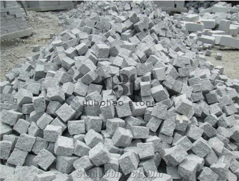 G623 Light Grey Cubes,Cobble Stone for Landscaping
