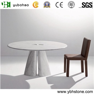 Honed Natural Marble Dining Table for Decoration