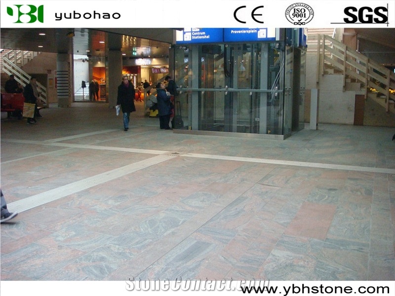 Multicolor Red/Chinese Granite Stone Paving Stone