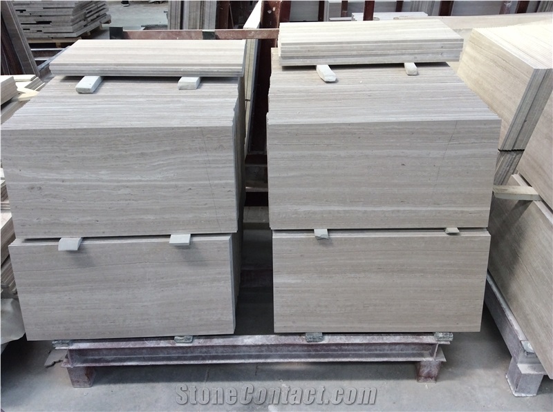 White Wooden Marble Stone Cultured Stone