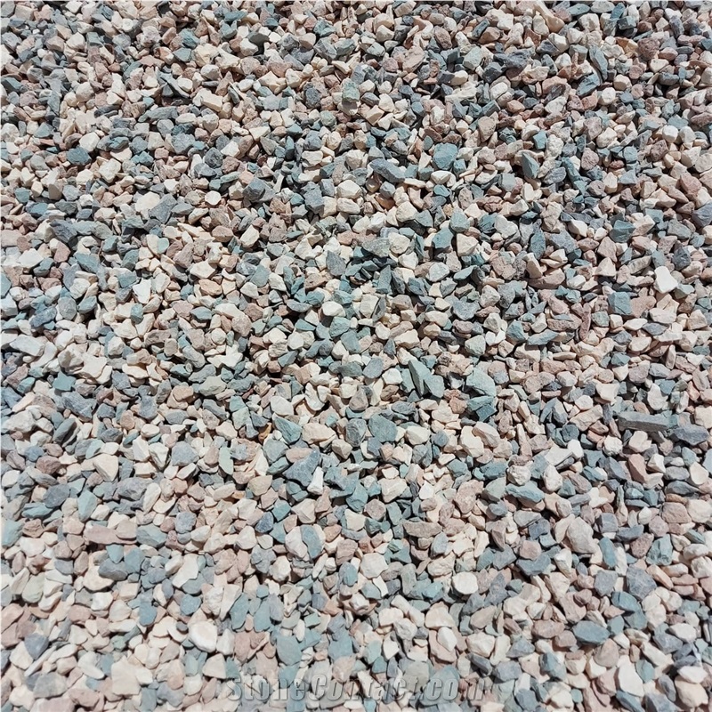 Mixed Marble Chips in Different Sizes