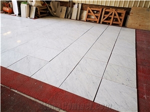 Carrara White Marble Flooring Tiles