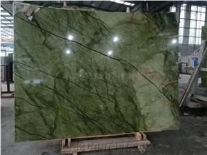 Polished Natural Green Stone Marble Slabs Tiles for Wallings