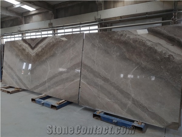 Titan Silver Marble Bookmatched Slabs