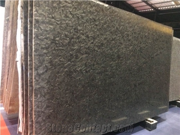 Matrix Black Granite Stone for Kitchen Bar Counter Top