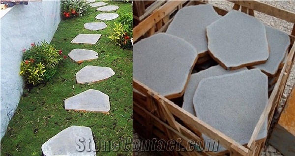 Round Basalt Garden Stepping Stone/Stepping Basalt Stone
