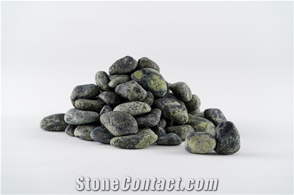 Green Marble Pebbles, Tumbled Pebble Stone,Gravels