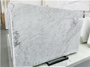 Carrara Calacatta White Marble Slab Tile