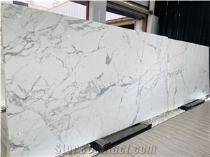 Carrara Calacatta White Marble Slab Wall Tile