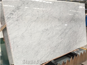 Italy White Marble Slabs Carrara Calacatta Floor Tiles