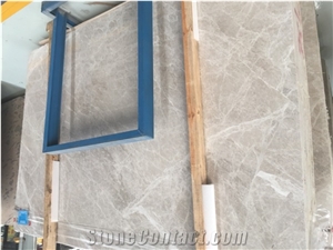 Light Morden Grey Marble Polished Slab Flooring Tile Mosaic