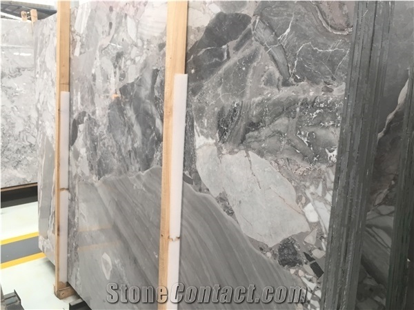 Popular Picasso Grey Natural Marble Slabs Floor Tiles