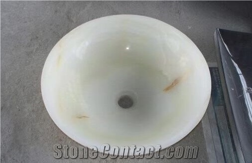 Round Onyx Bathroom Sinks Kitchen Wash Basins