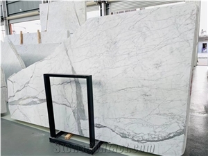 White Marble Carrara Calacatta Slab Tile
