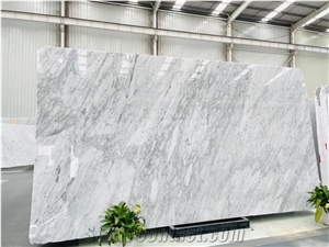 White Marble Carrara Calacatta Stone Walling Slab Floor Tile