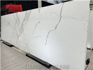 White Marble Italy Carrara Calacatta Stone Polished Slab