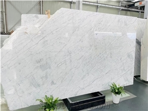 White Marble Slab Carrara Calacatta Floor Tile Wall