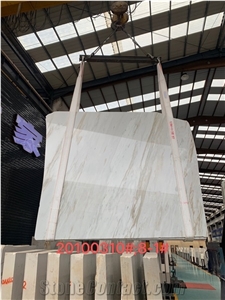 White Marble Slab Wall Tile for Luxury Commercial Project