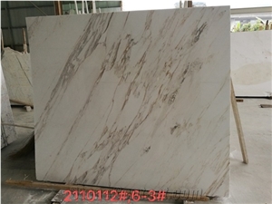White Marble Slabs Polished Tiles for Bathroom Vanities Counters