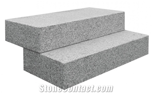 Grey Granite Cut Granite Block Steps