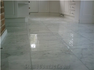 Marble Bianco Carrara Floor Tiles, Carrara White Marble Slabs & Tiles