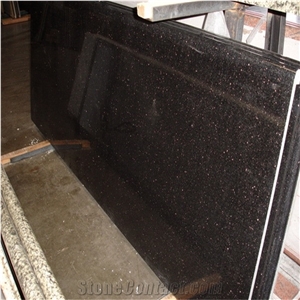 Absolute Black Granite Floor Installation Wall Pattern