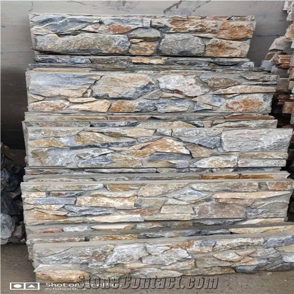 Blue Quartzite Stacked Stone,Outdoor Wall Application