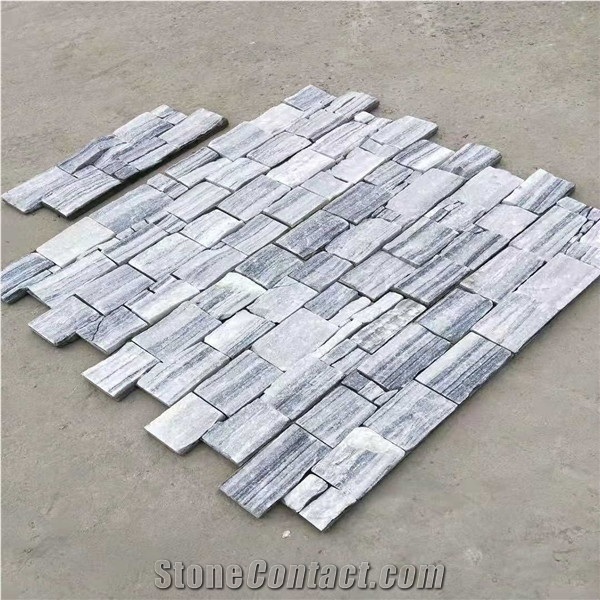 Cloudy Grey Slate Cement Ledge Stone,Cladding Cover Pattern