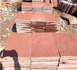 Red Sandstone Building External Facade Use Tiles