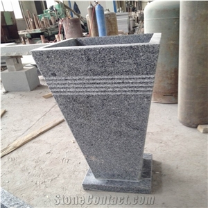 Tall Rectangle Granite Flowerpot Landmark Application